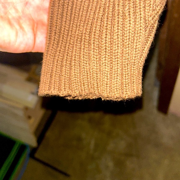 VINTAGE 90s Herman Geist Turtleneck Brown XL - Picture 4 of 5